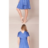 Bridesmaid-Dresses---A-line-V-Neck-Knee-length-Short-Chiffon-Maternity-Bridesmaid-Dress