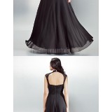 Australia-Formal-Evening-Dress-Black-Plus-Sizes-Dresses-Petite-A-line-High-Neck-Long-Floor-length-Chiffon